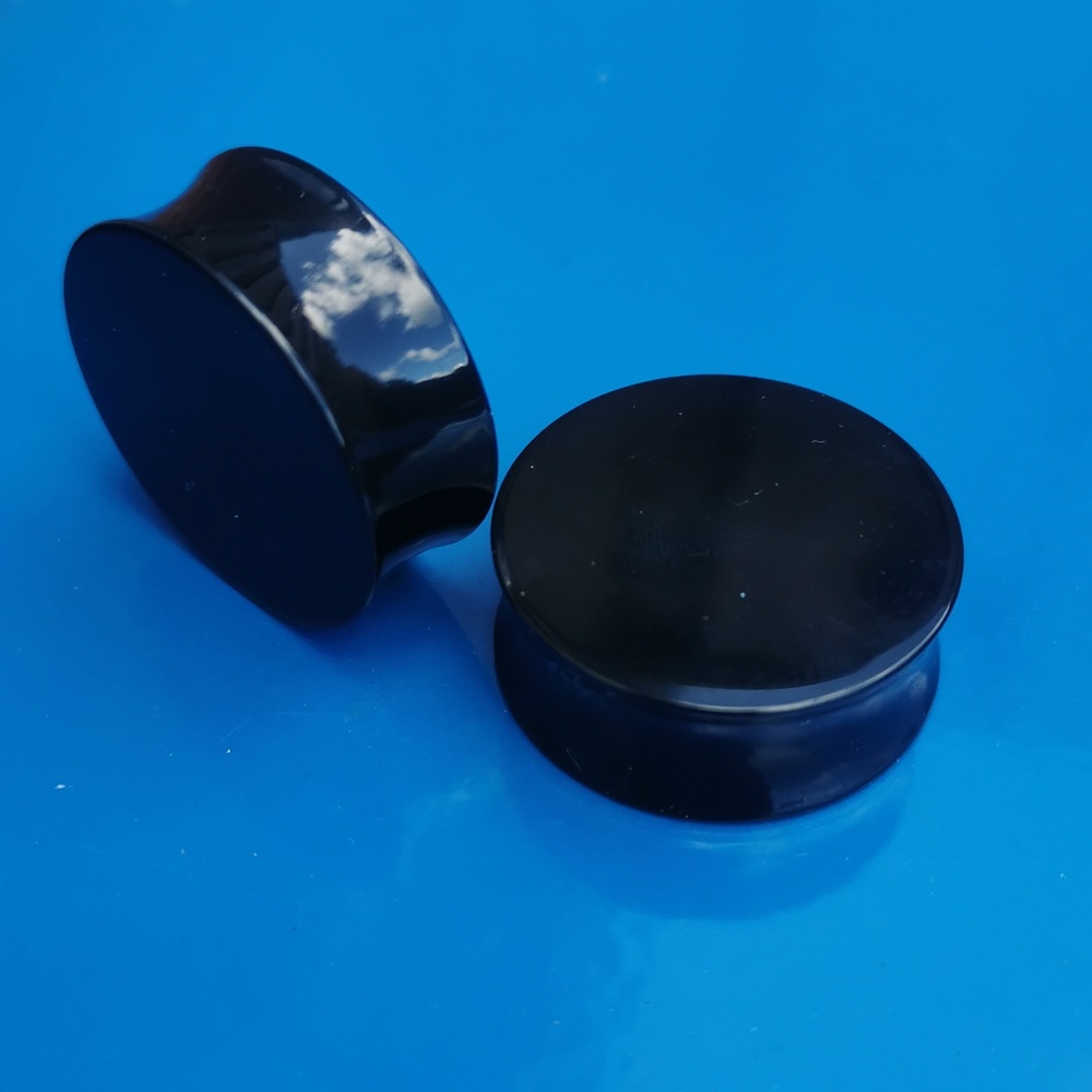 Black 1 inch acrylic plugs/spacers